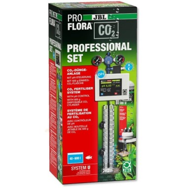 Jbl Proflora CO2 Professional System U - Impianto Co2 con Bombola usa e getta 500g, elettrovalvola e controllore di pH