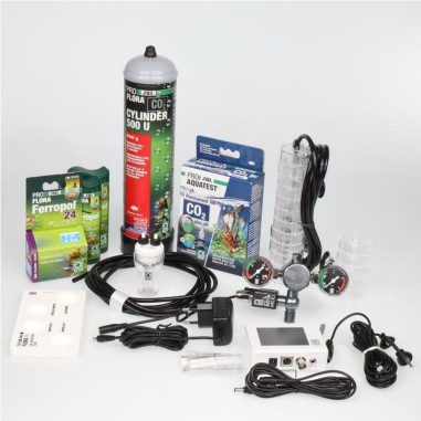 Jbl Proflora CO2 Professional System U - Impianto Co2 con Bombola usa e getta 500g, elettrovalvola e controllore di pH