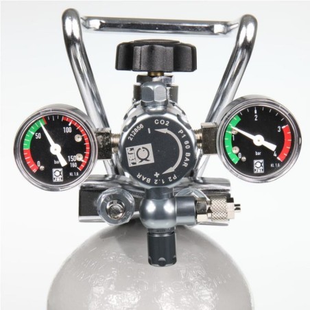 JBL Proflora CO2 Regulator Advanced - riduttore di pressione con 2 manometri per bombola usa e getta e ricaricabili