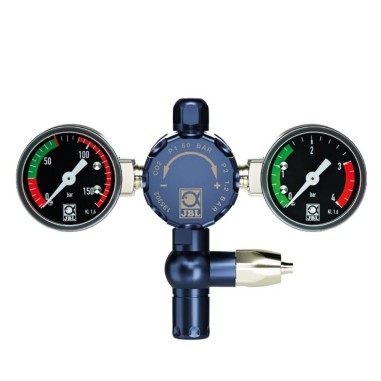 JBL Proflora CO2 Regulator Advanced - riduttore di pressione con 2 manometri per bombola usa e getta e ricaricabili
