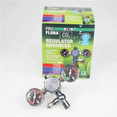 JBL Proflora CO2 Regulator Advanced - riduttore di pressione con 2 manometri per bombola usa e getta e ricaricabili