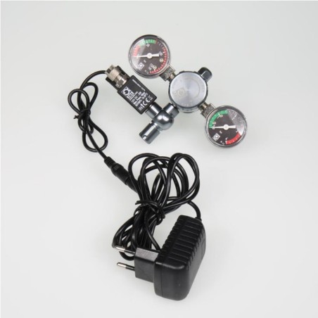 JBL Proflora CO2 Regulator Professional - riduttore con manometri e elettrovalvola per bombole usa e getta e ricaricabili