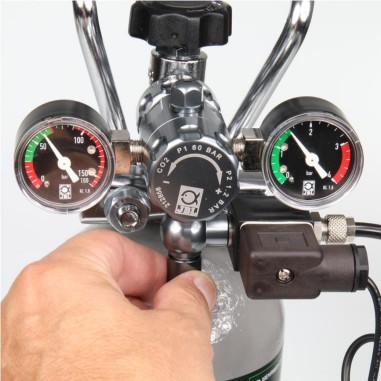 JBL Proflora CO2 Regulator Professional - riduttore con manometri e elettrovalvola per bombole usa e getta e ricaricabili