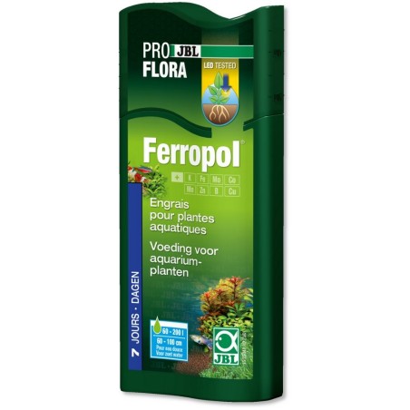 JBL ProFlora Ferropol - fertilizzante liquido completo con microelementi