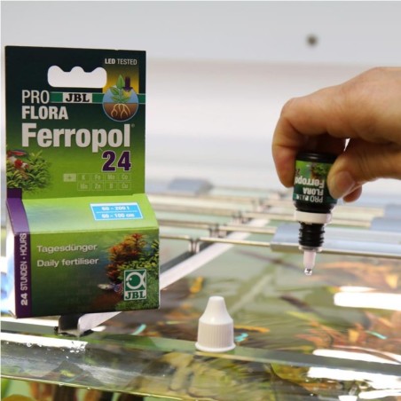JBL ProFlora Ferropol 24 - Fertilizzante Liquido Giornaliero Fogliare completo con microelementi