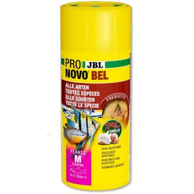 JBL ProNovo Bel Flakes M - Mangime base in fiocchi per tutti i pesci ornamentali da 8 a 20cm