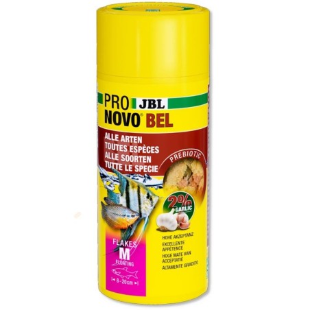 JBL ProNovo Bel Flakes M - Mangime base in fiocchi per tutti i pesci ornamentali da 8 a 20cm