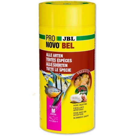 JBL ProNovo Bel Flakes M - Mangime base in fiocchi per tutti i pesci ornamentali da 8 a 20cm