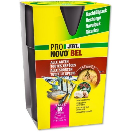 JBL ProNovo Bel Flakes M - Mangime base in fiocchi per tutti i pesci ornamentali da 8 a 20cm