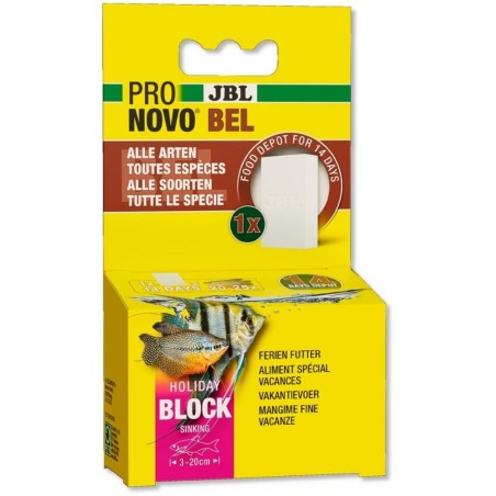 JBL ProNovo Bel Holiday 43g - blocco di mangime per tutti pesci d'acqua dolce