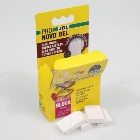 JBL ProNovo Bel WeekEnd 20g - blocco di mangime per tutti pesci d'acqua dolce JBL ProNovo Bel WeekEnd 20g - blocco di mangime per tutti pesci d'acqua dolce