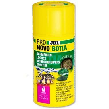 JBL ProNovo Botia Tab M 100ml - Compresse di mangime per tutti i cobitidi da 1a a 20 cm