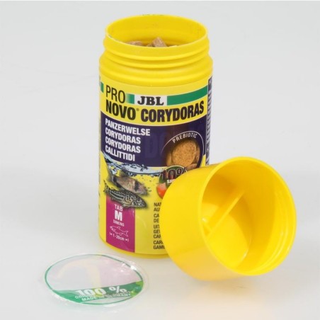 JBL ProNovo Corydoras Tab M 100ml - Compresse di mangime per callittidi da 1 a 20 cm JBL ProNovo Corydoras Tab M 100ml - Compresse di mangime per callittidi da 1 a 20 cm