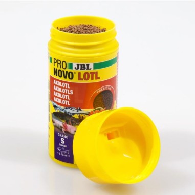 JBL ProNovo Lotl Grano S 100ml - Mangime base in granuli per Assolotti e Tritoni da 3 a 10cm