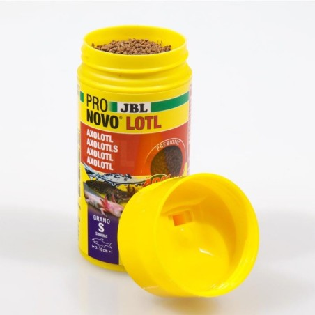 JBL ProNovo Lotl Grano S 100ml - Mangime base in granuli per Assolotti e Tritoni da 3 a 10cm