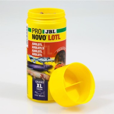 JBL ProNovo Lotl Grano XL 250ml - Mangime base in granuli per Assolotti e Tritoni da 15 a 25cm
