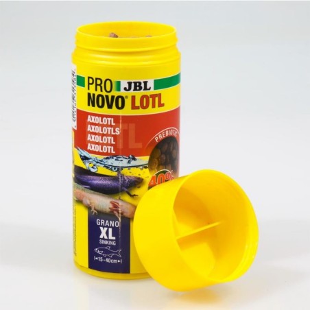 JBL ProNovo Lotl Grano XL 250ml - Mangime base in granuli per Assolotti e Tritoni da 15 a 25cm