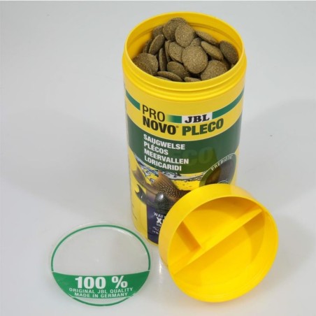 JBL ProNovo Pleco XL - Compresse di mangime per loricaridi erbivori da 15 a 40cm JBL ProNovo Pleco XL - Compresse di mangime per loricaridi erbivori da 15 a 40cm