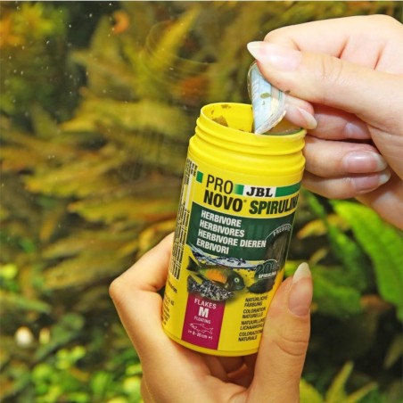 JBL ProNovo Spirulina Flakes M - Mangime in fiocchi a base di spirulina per tutti i pesci da 8 a 20 cm JBL ProNovo Spirulina Flakes M - Mangime in fiocchi a base di spirulina per tutti i pesci da 8 a 20 cm