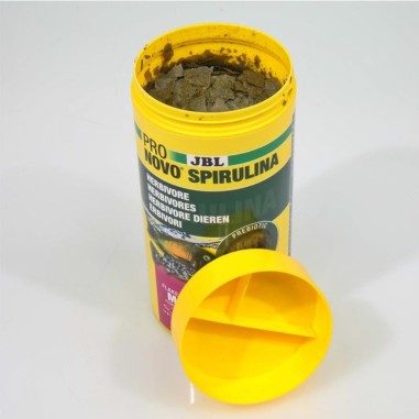 JBL ProNovo Spirulina Flakes M - Mangime in fiocchi a base di spirulina per tutti i pesci da 8 a 20 cm