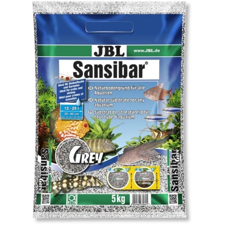 JBL Sansibar Grey - sabbia grigia fine per acqua dolce e marina granulometria 0,2-0,6mm
