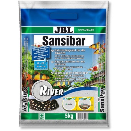 JBL Sansibar River - sabbia bianca a grana grossa per acquari da 12 a 25 litri granulometria 0,4-1,4mm