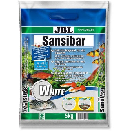 JBL Sansibar White - sabbia bianca di quarzo fine granulometria 0,1-0,4mm
