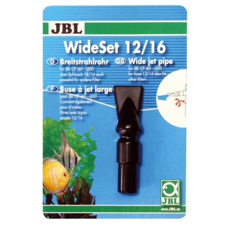 JBL WideSet Uscita Acqua direzionale con becco d'anatra per tubi con Diametro 12/16