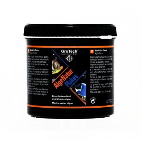 Grotech AlgeNatur Flakes 40gr - foglie pure al 100% di alghe naturali essiccate