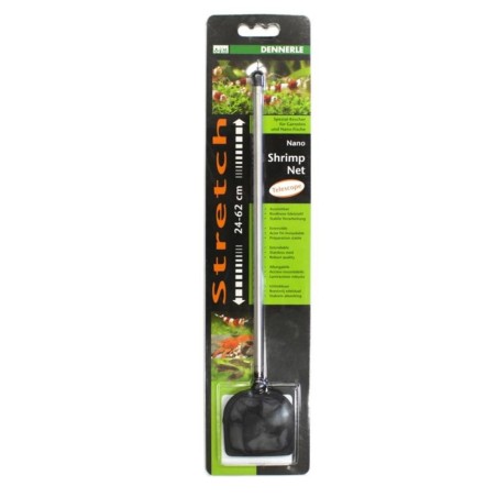 Dennerle 2479 - Nano Retino 50x50mm con Manico Estendibile 24-62cm colore nero