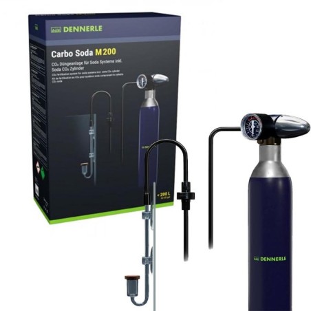 Dennerle 4026 Carbo Soda m200 - Impianto CO2 per Bombole di soda per acquari fino a 200 litri