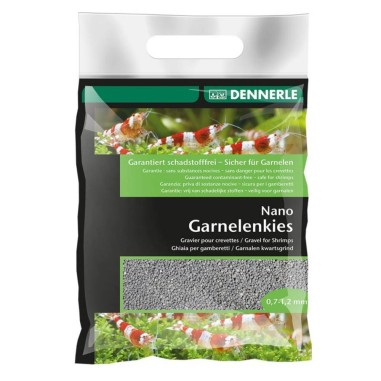 Dennerle Nano Garnelemkies – Ghiaia per gamberetti - Confezione 2 kg Granulometria 07 - 1,2mm