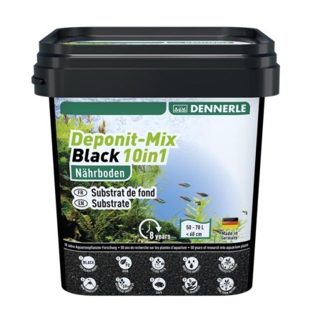 Dennerle Deponit Mix Black 10in1 - fondo fertile per acquari