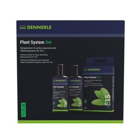 Dennerle Plant System Set (V30+S7+E15) - kit di fertilizzazione per acquari fino a 100 litri
