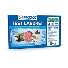 Prodac Test Laboret - Test 4 in 1 per il Controllo di PH - GH - KH -NO2 in Acqua Dolce e Marina