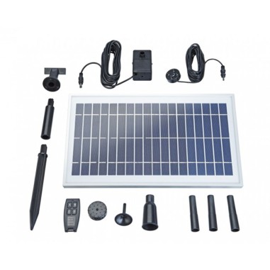 Pontec PondoSolar Control - pompa per laghetto ad energia solare con batteria ricaricabile