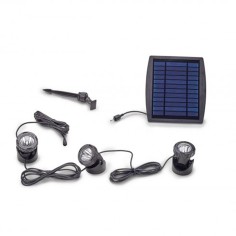 Pontec PondoSolar LED Set 3 - kit di faretti per laghetto ad energia solare
