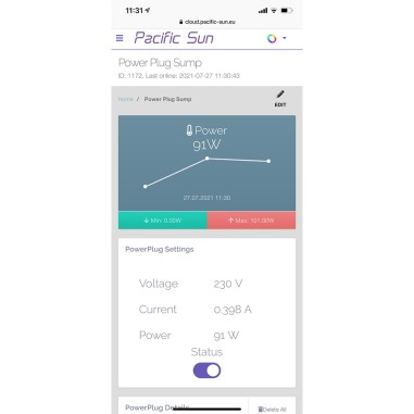 Pacific Sun Power Plug - presa Schuko comandata con connessione Wi-Fi controllabile tramite App