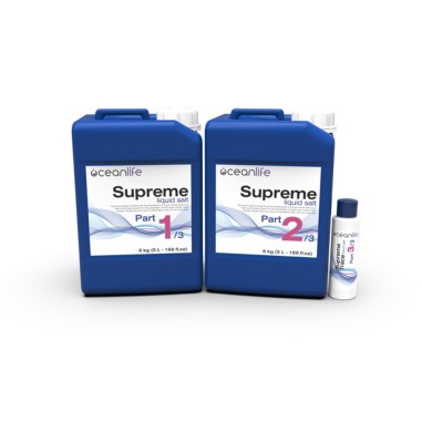 OceanLife Supreme Liquid Salt Parte 1 5L/6kg + Parte 2 5L/6kg + Parte 3 85ml - sale liquido di nuova formulazione