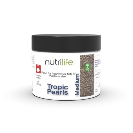 OceanLife Tropic Pearls Medium - mangime proteico per pesci d'acqua dolce granulometria 1,0-1,7mm