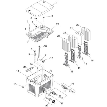 Oase BioSmart Set - kit filtro biologico con UV e pompa per laghetti