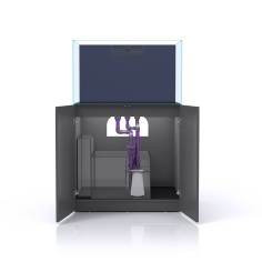 Nyos Opus 300 cm90x55x53h - acquario in extrachiaro completo di mobile e sump 2