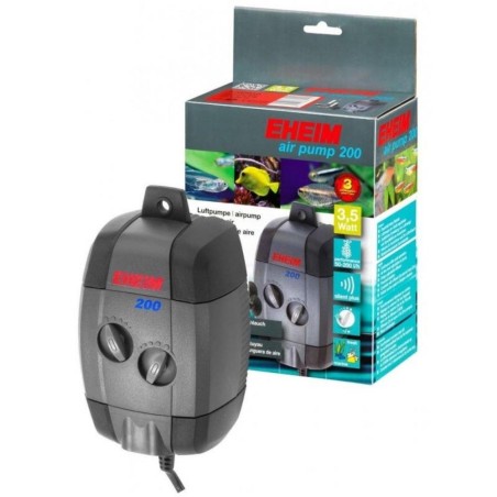 EHEIM - Aeratore Esterno Regolabile AIR PUMP - 200 l/h - a 2 vie