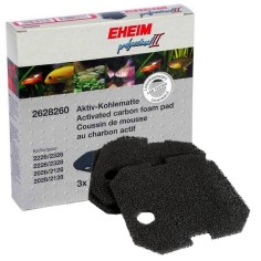 EHEIM 2628260 Ricambio spugne al Carbone per Filtri Prof. 2026/2028 Experience 350