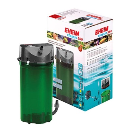 Eheim Classic 350 - Filtro Esterno Completo di Materiale Filtrante 15w 620 L/H per Acquari fino a 350 Litri