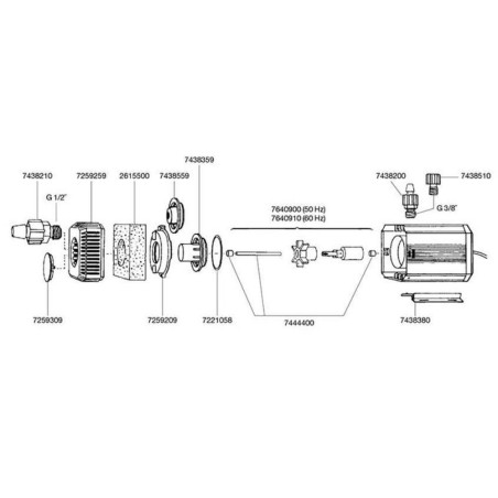 Eheim Pompa - Pompa centrifuga multiuso ad alte prestazioni per uso sommerso