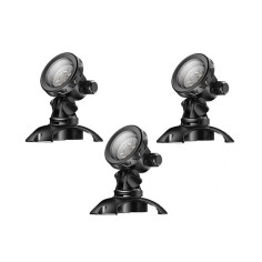 SunSun CED-110C - set di 3 faretti 1w per l'illuminazione di laghetti e fontane