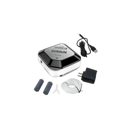 SunSun CP-201 - aeratore AC/DC con batteria integrata 5L/min