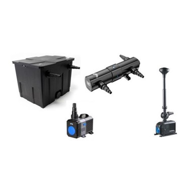 SunSun Kit ECO CBF fino a 6000 litri con filtro biologico, pompa risparmio energetico, UV-C e giochi d'acqua