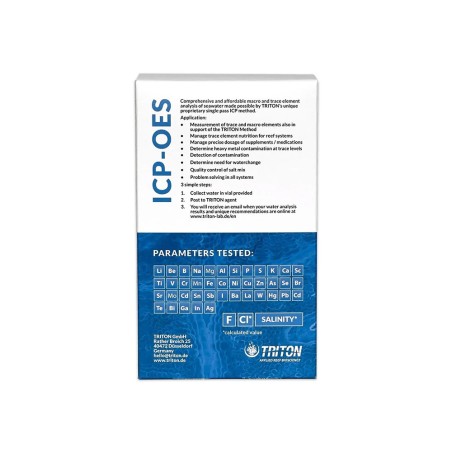Triton Lab Professional Water Analysis ICP-OES - Test Professionale di tutti i Parametri per Acquari Marini Triton Lab Professional Water Analysis ICP-OES - Test Professionale di tutti i Parametri per Acquari Marini